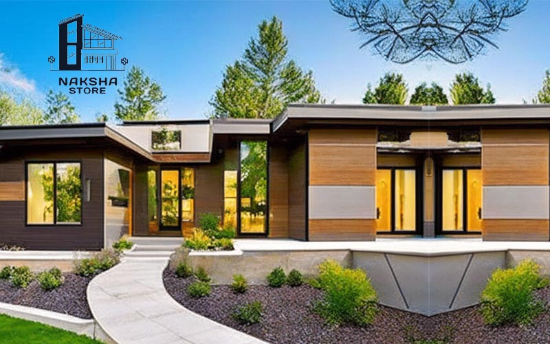 Exterior Design Stylish Modern Ranch Exuding a Welcoming Feel